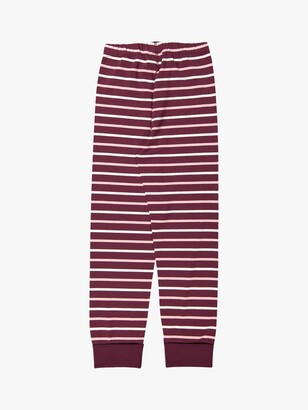 Polarn O. Pyret Kids' GOTS Organic Cotton Stripe Pyjamas