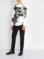Thumbnail for your product : Calvin Klein 1964 Flower Print Cotton Jacket - Mens - Black White