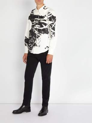 Calvin Klein 1964 Flower Print Cotton Jacket - Mens - Black White