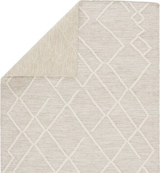 Foundry Select Ginsburg Geometric Handwoven Cotton/Wool/Jute Ivory Area Rug