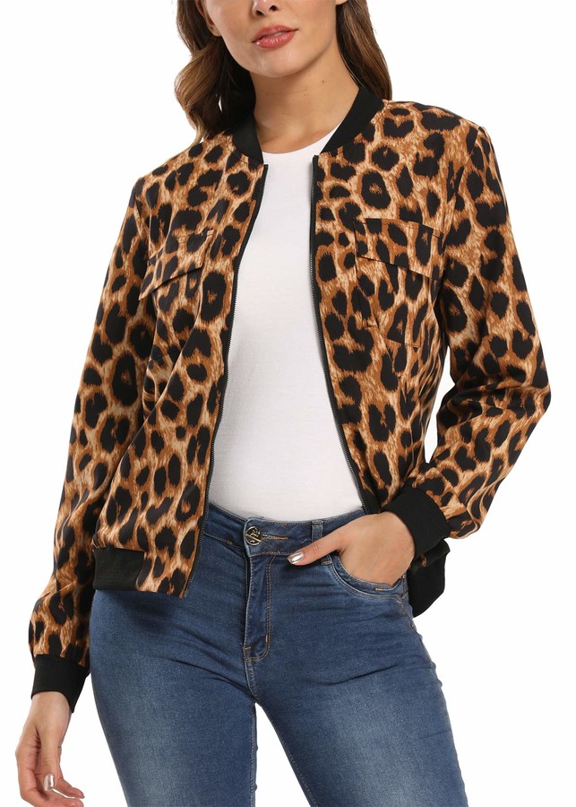 Leopard Print Bomber Jacket | Shop the world's largest collection of  fashion | ShopStyle UK