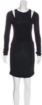 Thumbnail for your product : Pierre Balmain Ruched Mini Dress Black Ruched Mini Dress