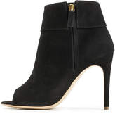 Thumbnail for your product : Rupert Sanderson Tinsel Suede Open Toe Ankle Boots