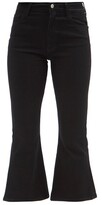 Thumbnail for your product : Kuro Stranger Cropped Flared Jeans - Black