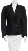 Thumbnail for your product : Gucci Wool & Mohair-Blend Notch-Lapel Blazer
