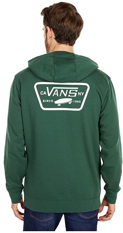 Vans Full Patched Pullover Hoodie (Pine Needle) Men's Sweatshirt - ShopStyle