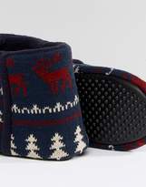 Thumbnail for your product : Dunlop Fairisle Boot Slippers Navy