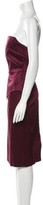 Thumbnail for your product : Roland Mouret Strapless Mini Dress Red