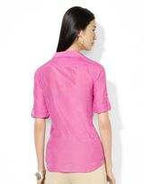 Thumbnail for your product : Lauren Ralph Lauren Petite Cotton-Silk Workshirt