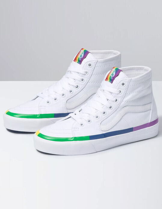 Vans Rainbow Foxing Sk8-Hi Tapered Shoes - ShopStyle
