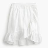 Thumbnail for your product : J.Crew Petite linen ruffle skirt