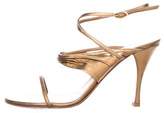 Thumbnail for your product : Sergio Rossi Metallic Leather Sandals
