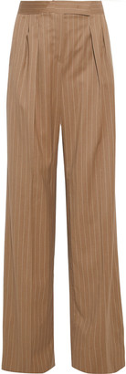 camel high waisted wide leg trousers