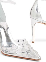 Thumbnail for your product : Schutz Crystal-Embellished Transparent Pumps