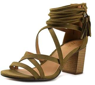 XOXO Womens Elle Fabric Open Toe Casual Strappy Sandals