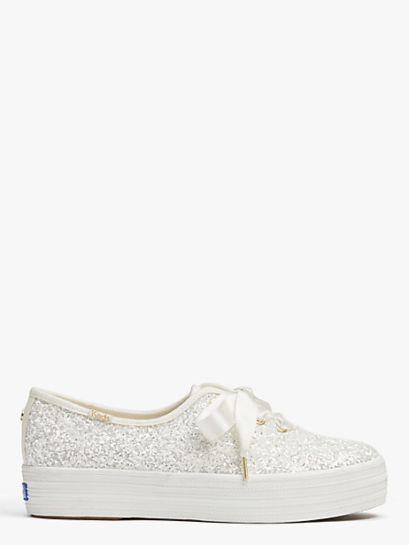 cream glitter shoes