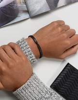Thumbnail for your product : ICON BRAND Twisted Cuff Bangle Bracelet In Matte Black