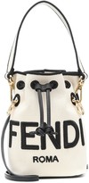Thumbnail for your product : Fendi Mon TrAsor Mini canvas bucket bag