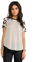 Thumbnail for your product : Rebecca Taylor Short Sleeve Cool Cat Print Tee