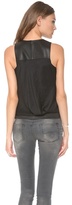 Thumbnail for your product : Helmut Lang Sleeveless Leather Neck Top