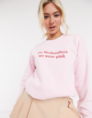 Skinnydip x Mean Girls relaxed sweatshirt with wednesday print