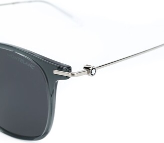 Montblanc Polished Round-Frame Sunglasses