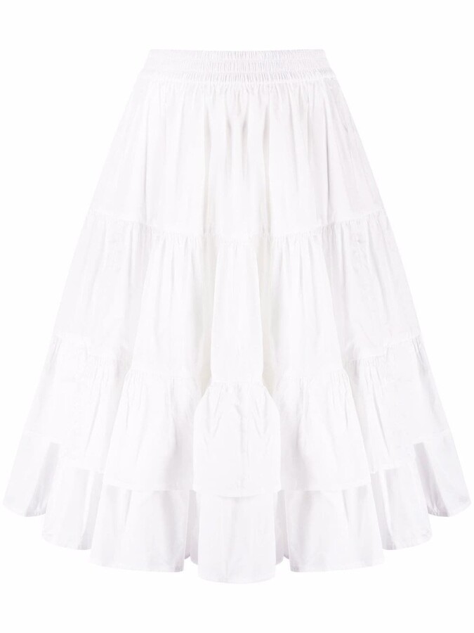 新品☆MSGM RUFFLED SKIRT IN CADY CREPE www.greenhub.co.id