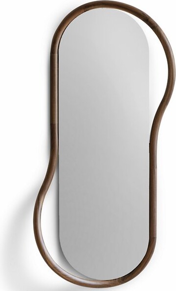 Nomon Unut Oval Mirror in Brown