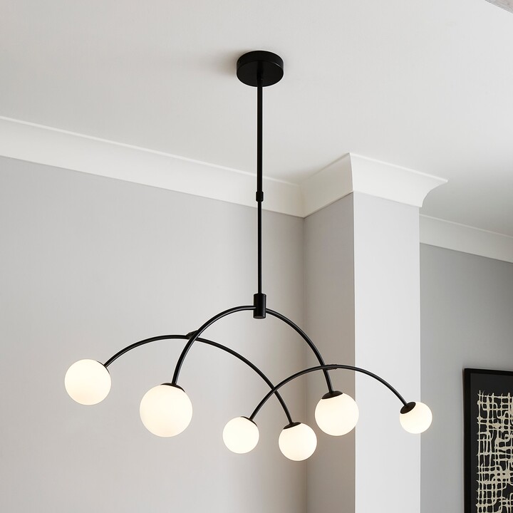 Dunelm Gigi 6 Light Ceiling Fitting Black ShopStyle