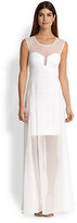 Thumbnail for your product : BCBGMAXAZRIA Alai Chiffon Overaly Gown