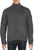 Thumbnail for your product : Buffalo David Bitton Rib Knit Zip-Up Sweater