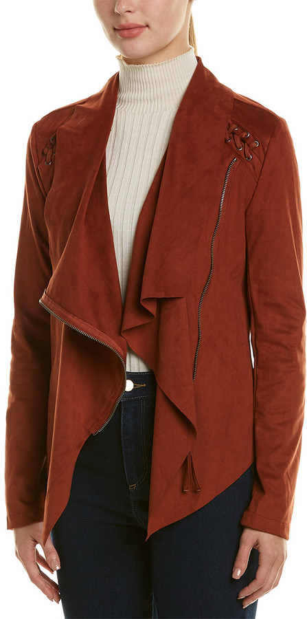 vigoss suede wrap jacket