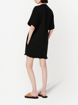 Thumbnail for your product : VVB Frayed-Hem Denim Mini Dress