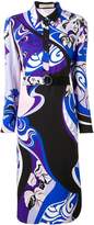 Thumbnail for your product : Emilio Pucci Hanami Print Belted Shirt Dress