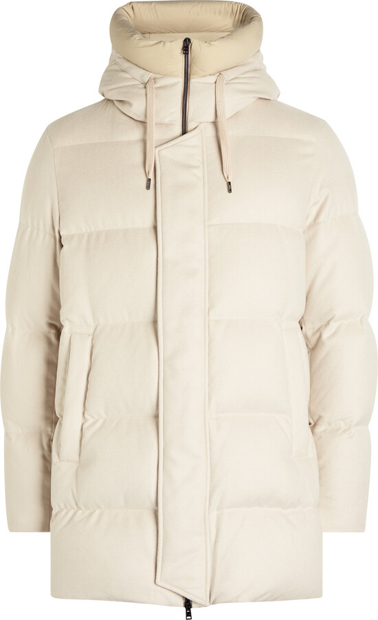 Herno Padded Silk and Cashmere-blend Parka Coat