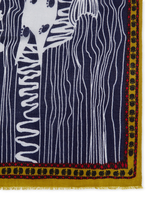 Thumbnail for your product : Yarnz Arctic Print Cashmere & Wool Scarf 80" x 28"