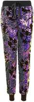 Thumbnail for your product : Topshop Velvet sequin joggers