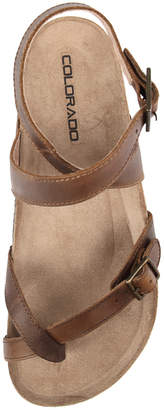 Colorado Walnut Camel Sandals Womens Shoes Casual Sandals-flat Sandals