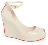 Thumbnail for your product : Melissa Women's Patchuli Ii Waterproof Ankle Strap Peep Toe Wedge