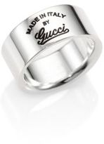 Thumbnail for your product : Gucci Sterling Silver GG Craft Ring