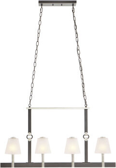 Atlas Lighting and Home Armstrong Grove 36'' Wide 4-Light Linear Chandelier - Espresso