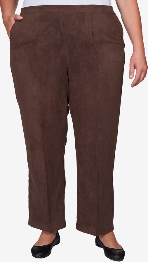 alfred dunner flat front pants petite