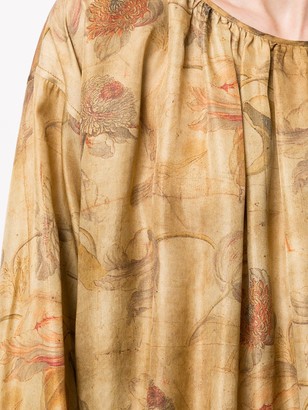 UMA WANG Floral-Print Silk Blouse