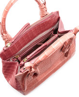 Thumbnail for your product : Nancy Gonzalez Crocodile Medium Knotted Top-Handle Bag