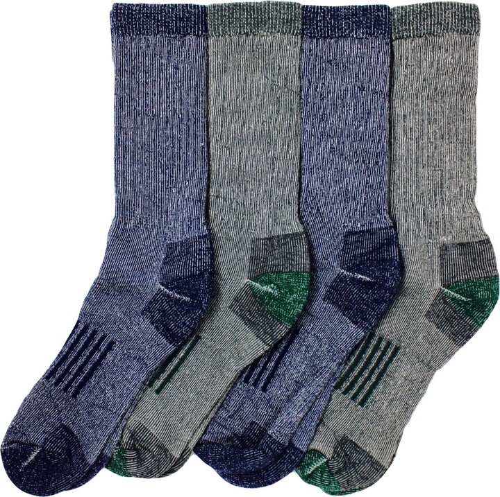Kirkland Signature Mens Merino Socks 4 Pack - Medium Size UK 7 9.5 -  ShopStyle