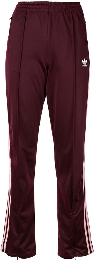 adidas red joggers womens