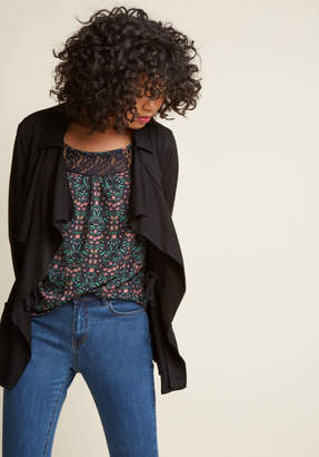 BB Dakota Casual Meets Radical Draped Jacket in XS - Wrap by from ModCloth