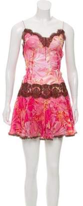 Dolce & Gabbana Silk Printed Dress Pink Silk Printed Dress