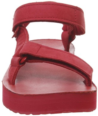 Teva Midform Universal Leather Sandals Red