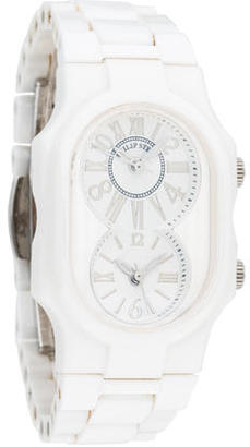 Philip Stein Teslar Dual Timezone Ceramic Watch